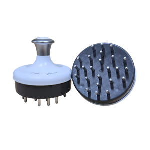 Brosse à cheveux rafraîchissante pour le cuir chevelu THEMAQUEEN, masseur intégré avec réfrigérant, outil portable en aluminium et ABS, étanche, modèle JB205005 OEM/ODM - Product Image 1
