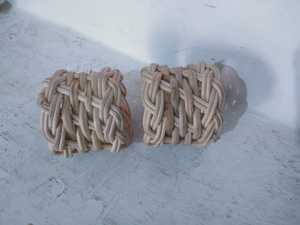 Anneau de serviette rond en jute, style bohème, accessoire de décoration de table écologique, largeur supérieure à 5 cm - Product Image 2