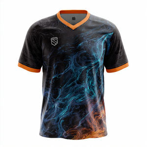 Camiseta de Fútbol Americano Blanca OEM, Manga Corta, Cuello en V, Camiseta de Entrenamiento Unisex - Product Image 6