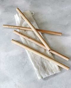 Bamboo Powder Straws Disposable PLA Straws Made From Biodegradable and Compostable Materials - Product Image 3