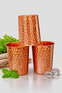 Verre à eau en cuivre non toxique, matériau sûr, finition lisse, article en gros - Product Image 2