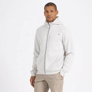 Sweats à capuche zippés en coton pour hommes Vêtements de sport décontractés avec design zippé Sweats d'automne teints en couleur unie Nouvelle collection - Product Image 1