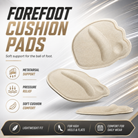 Coussinets de protection pour l'avant-pied en gros, coussinets métatarsiens, soulagement de la douleur, absorption des chocs, semelles intérieures confortables pour chaussures, talons hauts, mousse dorée BSCI