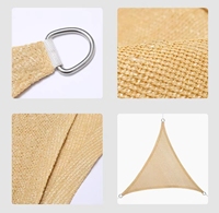 Voile d'ombrage Chaq en HDPE stabilisé aux UV pour parking, jardin, patio, balcon, extérieur, agriculture