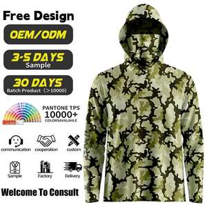 Sudadera con Capucha de Pesca de Manga Larga de Microfibra de Alta Calidad, Lisa, con Protección UV, de Secado Rápido, Transpirable - Product Image 4