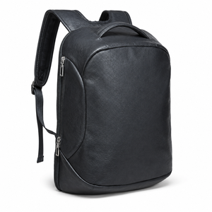 Sac à dos en cuir grand format avec fermeture éclair, durable, antivol, imperméable, avec chaînes, style vintage de haute qualité pour hommes actifs - Product Image 4