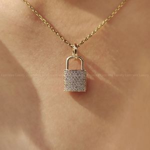 Deslumbrante Collar con Colgante de Diamante Redondo Cultivado en Laboratorio, Joyería de Oro, Amuleto para Mujer, Elegante, Personalizado, Regalo de Lujo - Product Image 5