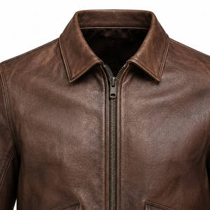 Men's <b>Racer</b> <b>Jacket</b> Stylish Stand Collar Design With Durable Materials For Riding Road Trips And Casual Fashion Looks Cheap - Product Image 3