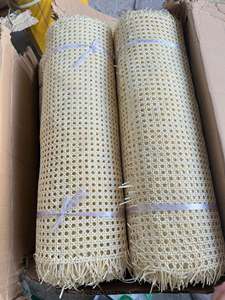 Rouleau de cannage en rotin naturel blanchi, maille ouverte, matériau tressé pour meubles et portes d'armoires, fournisseur en gros, usine du Vietnam - Product Image 1