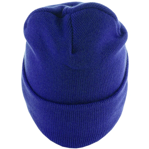 Solid Blue Knitted Beanie Hat Casual <b>Winter</b> <b>Cap</b> 100% Acrylic Computer Knitted 56-58CM Adult Size - Product Image 6