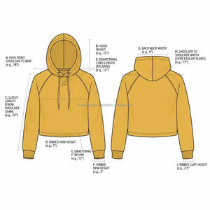 Sudadera Corta con Capucha para Mujer, Sudadera Corta con Capucha para Dama, Estilo Casual Urbano, Moda, Logotipo Personalizado, OEM, Venta al por Mayor de Fábrica - Product Image 6