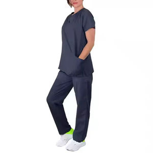 Nuevo Conjunto de Uniforme Médico Elástico de 2 Piezas para Enfermeras, con Logotipo Personalizado, para Hospital, Spa y Clínica - Product Image 6