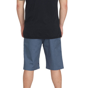 Shorts en coton délavé à l'acide pour hommes |   Shorts de jogging avec impression de logo personnalisée |   Shorts Streetwear Rétro à Motif Pickling - Product Image 2