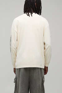 <b>Custom</b> Screen Printed Men's Sweatshirt Personalized Long Sleeve Streetwear OEM Casual Wear <b>Custom</b> Design Apparel Top Clothing - Product Image 2