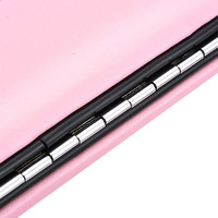 Étui compact pour outils de beauté professionnels, 2 pièces, avec finition lisse, fermeture sécurisée et pochettes pratiques pour pinces à cils