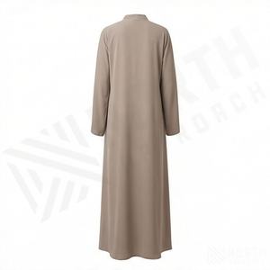 Abaya Musulmana Informal Hecha a Mano para Mujer, Estilo Modesto, Vestido Largo Islámico, Diseño Lavable, Abayas con Color Personalizado - Product Image 2