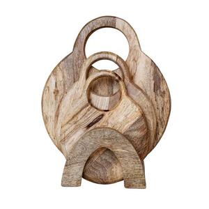 Support de présentation personnalisé pour planche à découper en bois, planche de service rustique pour la cuisine, décoration d'intérieur, design moderne du milieu du siècle - Product Image 3