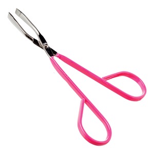 Pinzas Profesionales para Cejas de Acero Inoxidable, Punta Inclinada, Mango Cómodo, Estilo Moderno, Color Rosa - Product Image 1