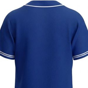 Camiseta de Béisbol Personalizada para Hombre, con Botones, Manga Corta, Ligera, Transpirable, Anti-UV, para Equipo de Béisbol - Product Image 4