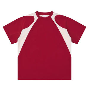 T-shirt Homme Vintage Y2K Bicolore Ample Coupe Boxy Manches Courtes Col Rond 100% Coton 240g Écologique à Imprimer - Product Image 1