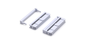 ซ็อกเก็ต IDC ระยะพิทช์ 2.54 มม. 3 ชิ้น พร้อมฝาครอบตรงกลางแบบ Snap-on โค้งมน สีขาวอมเทา 30P - Product Image 6