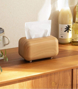 Boîte à mouchoirs artisanale en teck avec panneau en rotin pour salle de bain et décoration intérieure, boîte unique par Perfect Enterprises - Product Image 5