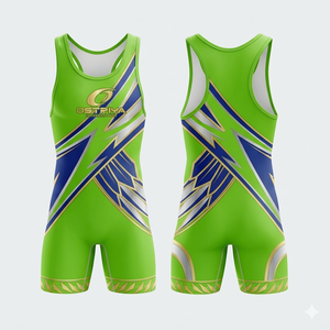 Singlets de Lucha Unisex sin Mangas, Spandex/Poliéster, Nueva Llegada, Impresión Frontal Personalizada, Ligeros, Elásticos y Duraderos - Product Image 3