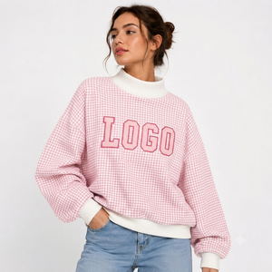 Women Oversized Fleece <b>Mock</b> <b>Neck</b> Sweatshirt Loose Fit Long Sleeve Cozy Pullover Casual Winter Streetwear Everyday Fashion <b>Top</b> - Product Image 1