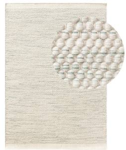 Tapis Dhurrie Kilim en laine tissé à la main – Motif géométrique, tapis de sol indien • Tapis Kilim en laine tissé à la main, écologique et durable - Product Image 3