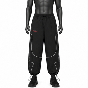 Pantalon de snowboard unisexe imperméable et ample, pantalon de ski surdimensionné, coupe-vent, isolé, pour sports d'hiver en plein air, pantalon réfléchissant - Product Image 1