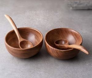 ชามไม้กระถินแกะสลักด้วยมือ เหมาะสำหรับใส่ซอส ถั่ว ลูกอม เมล็ดมะกอก ของหวาน ใช้เป็นถาดเสิร์ฟบนโต๊ะอาหาร - Product Image 6