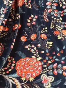 Tela de terciopelo de algodón con estampado floral, estilo indio, para tapicería, acolchado y decoración, tela de alta calidad, terciopelo natural de lujo - Product Image 4