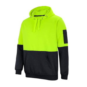 Sudaderas con Capucha de Alta Calidad de 280 g/m² con Logotipo Personalizado, Color Verde Fluorescente Marino, Sudaderas con Capucha Reflectantes de Seguridad para Hombre - Product Image 5