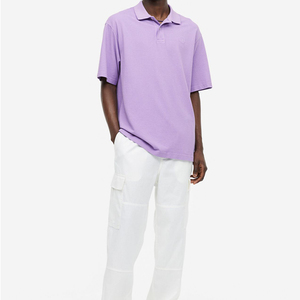 Ropa de golf personalizada con logotipo bordado informal para hombre, ropa de algodón 100%, camisa polo de golf de color sólido para hombre - Product Image 6