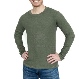 Long Sleeve 100% Cotton Eco-Friendly Thermal Shirt Moisture Wicking Warm <b>Base</b> <b>Layer</b> for Travel Outdoor Activities Cold Weather - Product Image 2