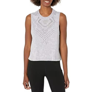 Top Deportivo Sin Tirantes para Mujer, Hecho en Pakistán, con Encaje y Botones, Transpirable, de Secado Rápido, Lavado Ácido, Talla Grande, Informal, Liso, para Verano - Product Image 4