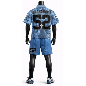 High Quality American Football Jersey and Shorts Set Breathable Sports Uniform Personalized Team Wear for Training Matches - Product Image 3