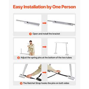 Estabilizador de RV Compacto y Plegable de 12 Pulgadas y 28 Pulgadas, Parachoques con Altura Ajustable, Fácil Almacenamiento, Universal para Accesorios Exteriores de RV - Product Image 4