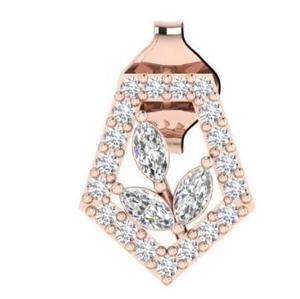 Collier pendentif en moissanite écologique pour femme, bijoux de mariée brillants pour mariage, disponible au prix export. - Product Image 5