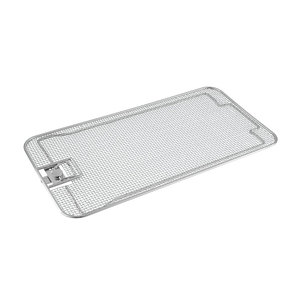 Fine <b>Mesh</b> Sterilization <b>Basket</b> With Catch Lock Stainless Steel Wire 0.5mm Smooth Finish 235x80x30mm Surgical Tray - Product Image 4