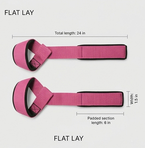 Correas de Levantamiento de Pesas, Correas de Entrenamiento, Correas de Soporte para Muñecas, Correas de Alta Resistencia para Levantamiento de Pesas, Unisex - Product Image 4