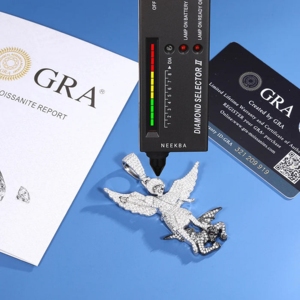 St.michael เทวทูตสังหารปีศาจ-จี้เพชรโมอิส925เงินจี้เพชรทำมือเครื่องประดับเพชรฮิปฮอป - Product Image 3