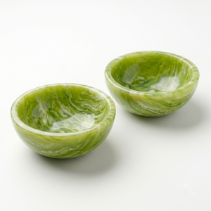 Juego de cuencos para servir de resina hechos a mano, cuenco decorativo para ensalada, cuenco para postre, cuenco para fruta, cuenco para aperitivos, vajilla moderna para cocina, cuenco para comedor - Product Image 2