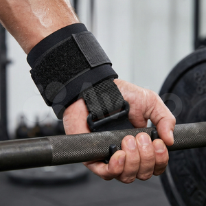 Workout Fitness Wear Lifting Straps Hook Heavy Duty Power Lifting Prong Hook Pull Up Wrist Support Weightlifting Hooks Neoprene - Product Image 3