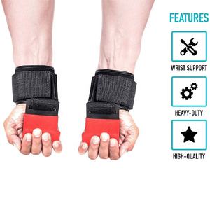 Logotipo personalizado, barra de levantamiento de gimnasio de alta resistencia, ganchos de barra de agarre, pinzas, correas de levantamiento de pesas, entrenamiento de gimnasio, gancho extraíble, soporte de muñeca - Product Image 4