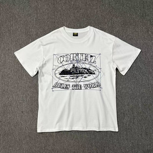 Camiseta de Manga Corta con Estampado Hip Hop de la Costa Oeste para Hombre y Mujer, Atuendo de Pareja Moderno para el Verano - Product Image 2