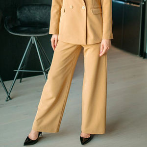 Pantalons de travail pour femmes de haute qualité, pantalons décontractés amples et fins à taille haute, pantalons crayon pour femmes de bureau - Product Image 3