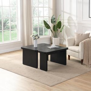 Tavolo da Caffè Rettangolare 47.24*23.62 Pollici in Legno Smontabile, Tavolo da Pranzo a L Singolo Stile Rustico 35.43*31.49 Pollici - Product Image 5