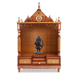 Idole de Lord Rama Lala moulée par injection, écologique et détaillée, objet spirituel décoratif pour la maison, le temple, le bureau, la voiture, le Nouvel An - Product Image 3