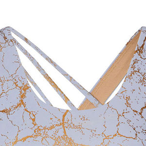 เสื้อชั้นในกีฬาสำหรับออกกำลังกาย โยคะ ฟิตเนส แบบซับลิเมชั่น พร้อมป้ายและโลโก้สั่งทำพิเศษ สำหรับผู้หญิง - Product Image 3